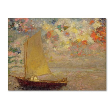 Odilon Redon 'Sailboat' Canvas Art,18x24